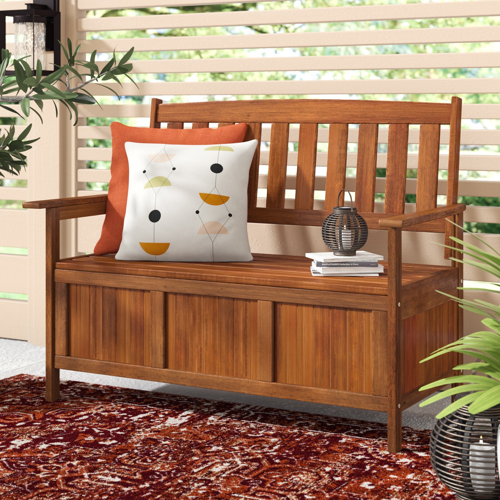 Red Barrel Studio? Romney Outdoor Bench & Reviews Red Barrel Studio? Romney Outdoor Bench & Reviews